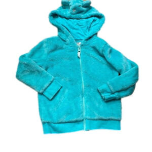 CARTER'S 𝅺carters 2 t zip up hoodie ( small mark on sleeve as pic) blue color